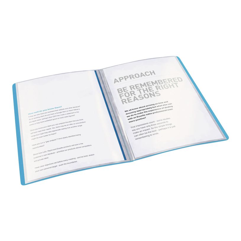 4049793028125-Esselte Vivida - porte vues - A4 - pour 40 feuilles - bleu vif-P_300034364_3-2