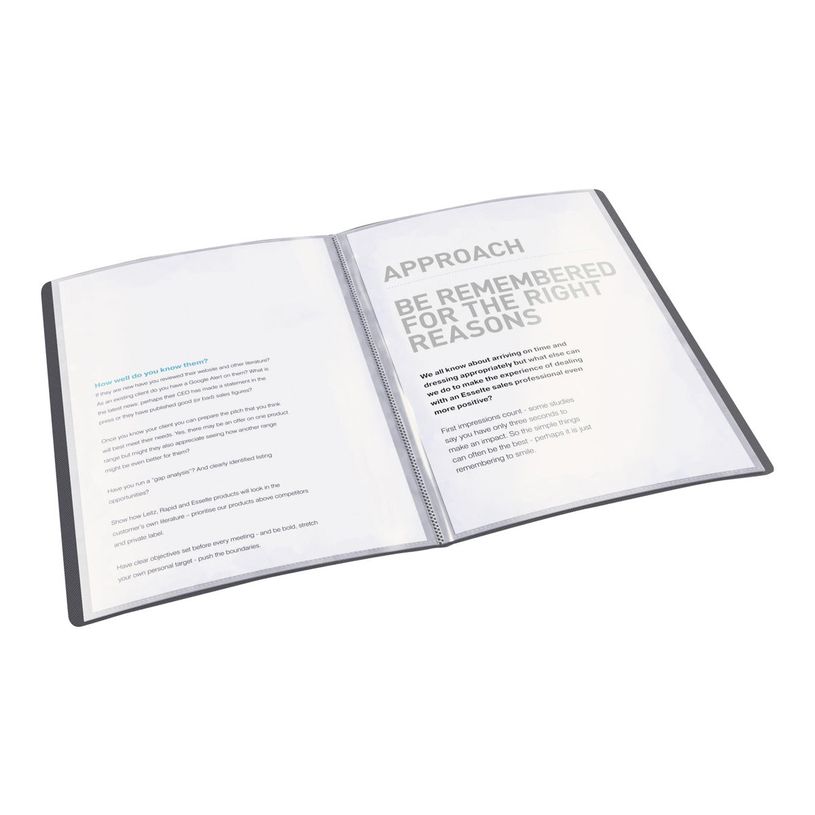 4049793028149-Esselte Vivida - porte vues - A4 - pour 40 feuilles - noir vif-P_300034366_3-2