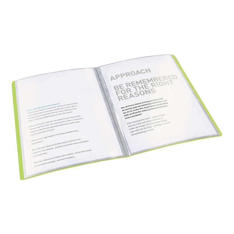 4049793028163-Esselte Vivida - porte vues - A4 - pour 40 feuilles - vert vif-P_300034368_3-2