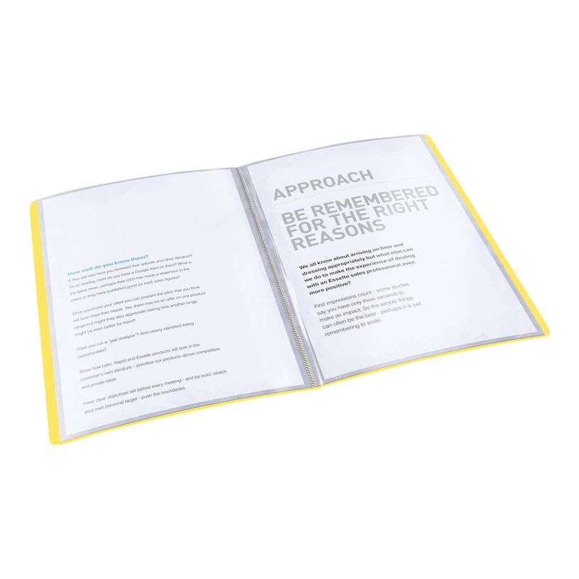 4049793028170-Esselte Vivida - porte vues - A4 - pour 40 feuilles - jaune vif-P_300034369_2-1