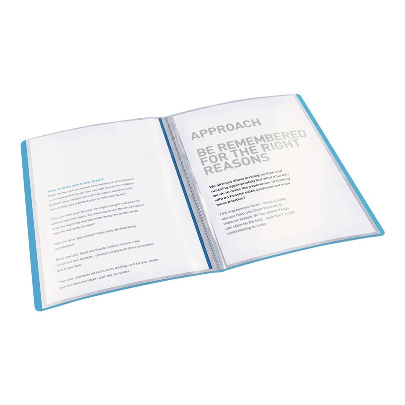 4049793028194-Esselte Vivida - porte vues - A4 - pour 80 feuilles - bleu vif-P_300034370_2-1