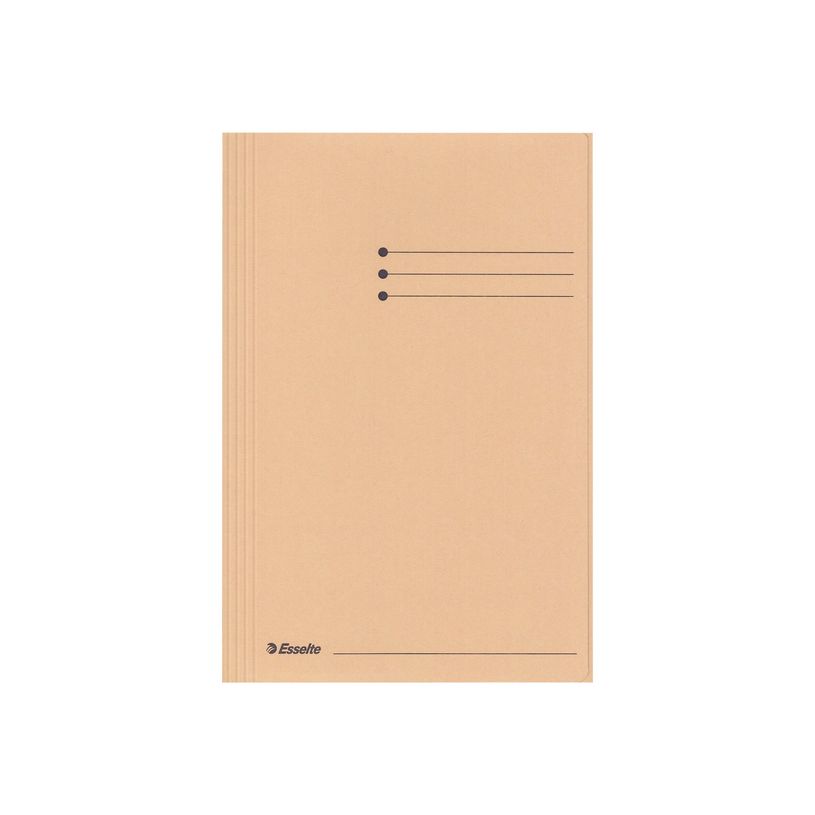 5411313894487-Esselte Manilla - chemise à 3 rabats - Folio - pour 200 feuilles - chamois (pack de 50)-P_300034412_1-0
