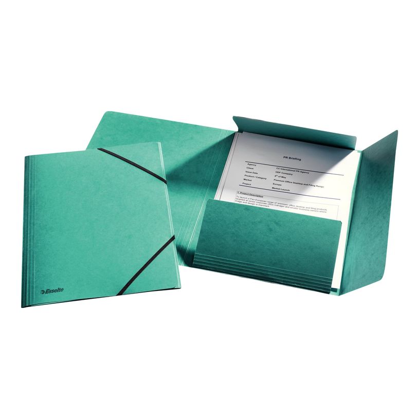 5411313894647-Esselte - chemise à 3 rabats - A4 - pour 350 feuilles - vert-P_300034453_2-1
