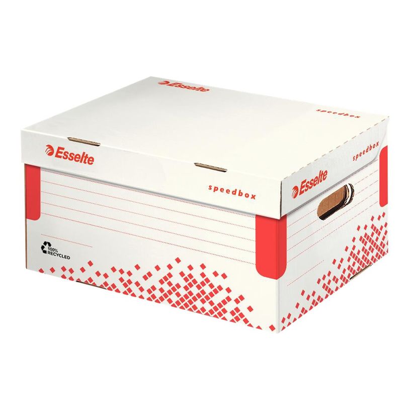0403000345773-Esselte Speedbox - Boîte d'archive - pour A4 - blanc-P_300034577_1-0