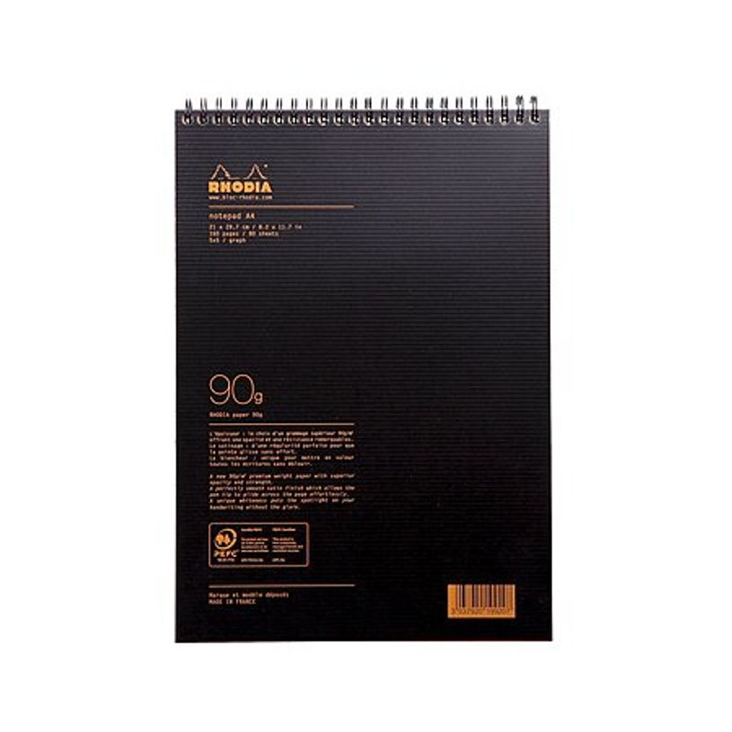 3037920199207-Bloc-Notes Rhodia 19920C A4 – Papier Clairefontaine 90 g/m² - Quadrillage 5x5 - 80 Feui-P_300035005_6-3