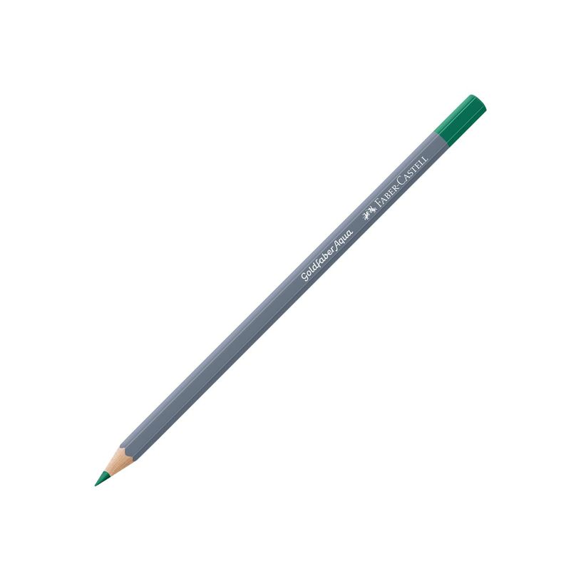 4005401146629-Faber-Castell GOLDFABER Aqua - Crayon de couleur aquarellable - vert phtalo clair - 3.3 mm-P_300035116_1-1