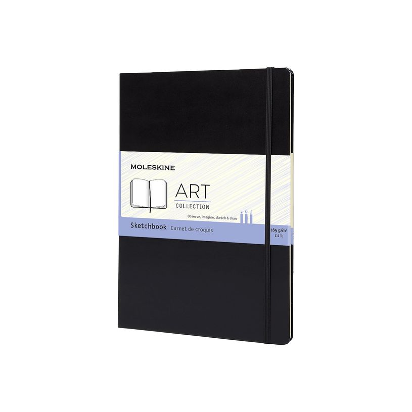 9788862931939-Moleskine Art Collection - Bloc d'esquisse - A4 - papier ivoire - uni - couverture noire-P_300035538_6-0
