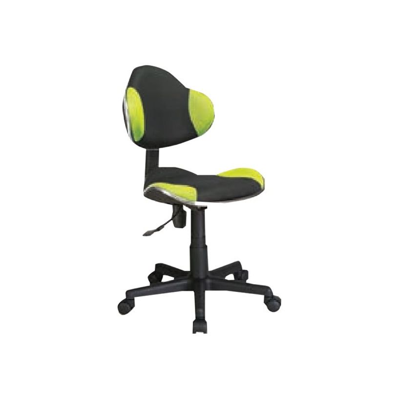 3760185027977-Fauteuil de bureau enfant ADEL - noir et vert-P_300036845_1-0