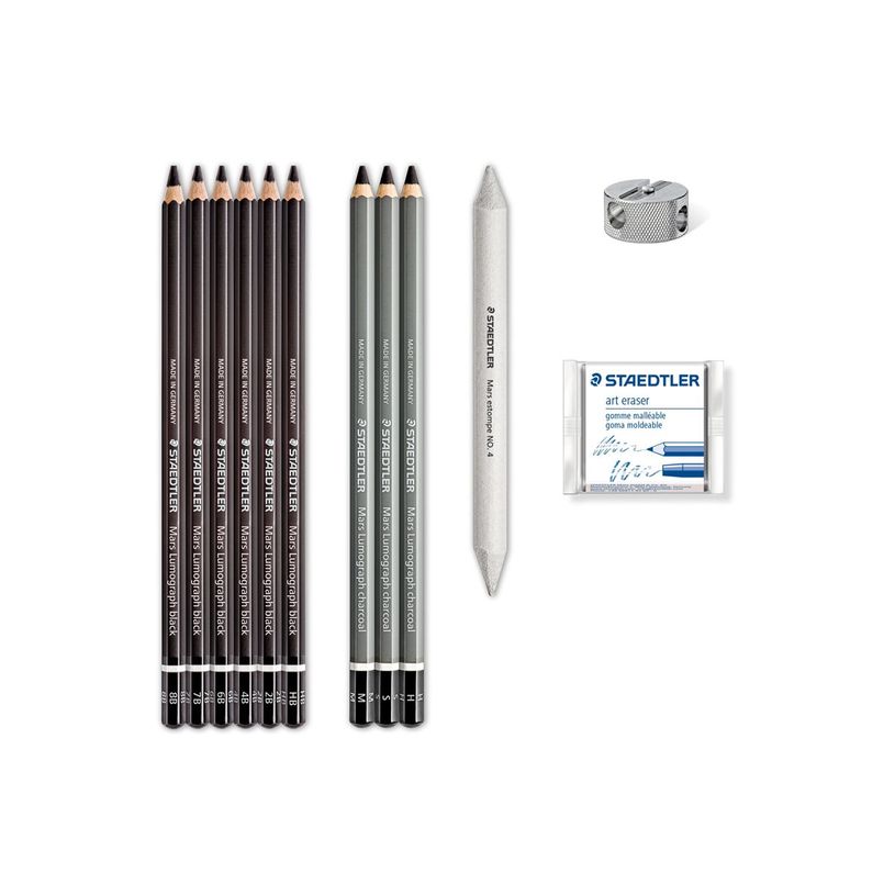 0000006697730-STAEDTLER Mars Lumograph 100C - Crayon - charbon - assorti - 4.5 mm-P_300036878_4-0