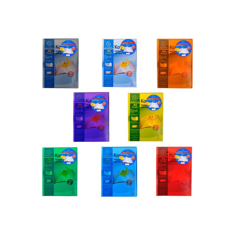 3037920324210-Exacompta Kover - Protège cahier avec rabats/pochettes - A4 (21 x 29,7 cm) - disponible dans diff-P_300037744_1-0