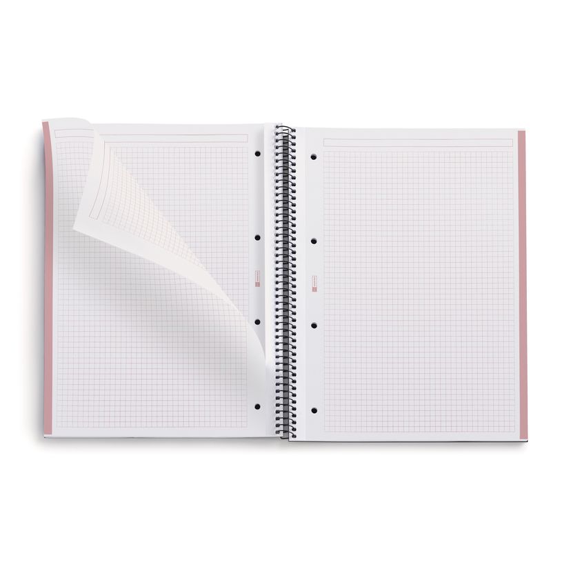 8422593060933-Notebook Eco Emotions, Carton recyclé, A4, quadrillage 5x5 mm, 80 feuilles de 1 couleur, Miquelrius, R--2