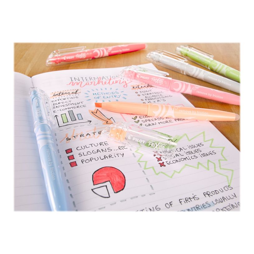 4902505603686-Pilot FriXion Light Natural - Surligneur effaçable - rouge-P_300038183_1-3