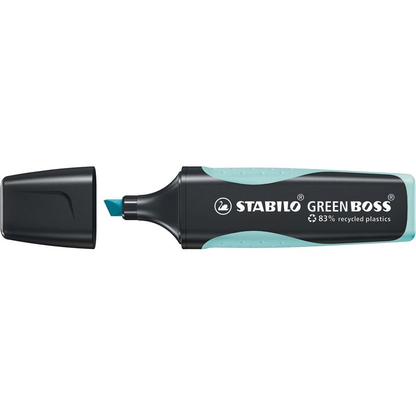 4006381564106-STABILO GREEN BOSS Pastel - surligneur - touche de turquoise (pack de 10)-P_300038294_1-0