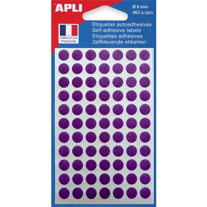 3270241118360-Apli Agipa - 462 Pastilles adhésives - violet - diamètre 8 mm - réf 111836-P_300038625_2-0