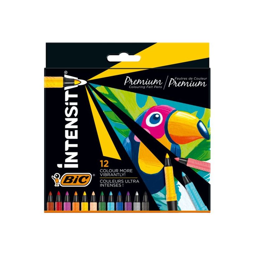 3086123655140-BIC Intensity Premium - 12 Feutres - couleurs assorties-P_300038693_3-2