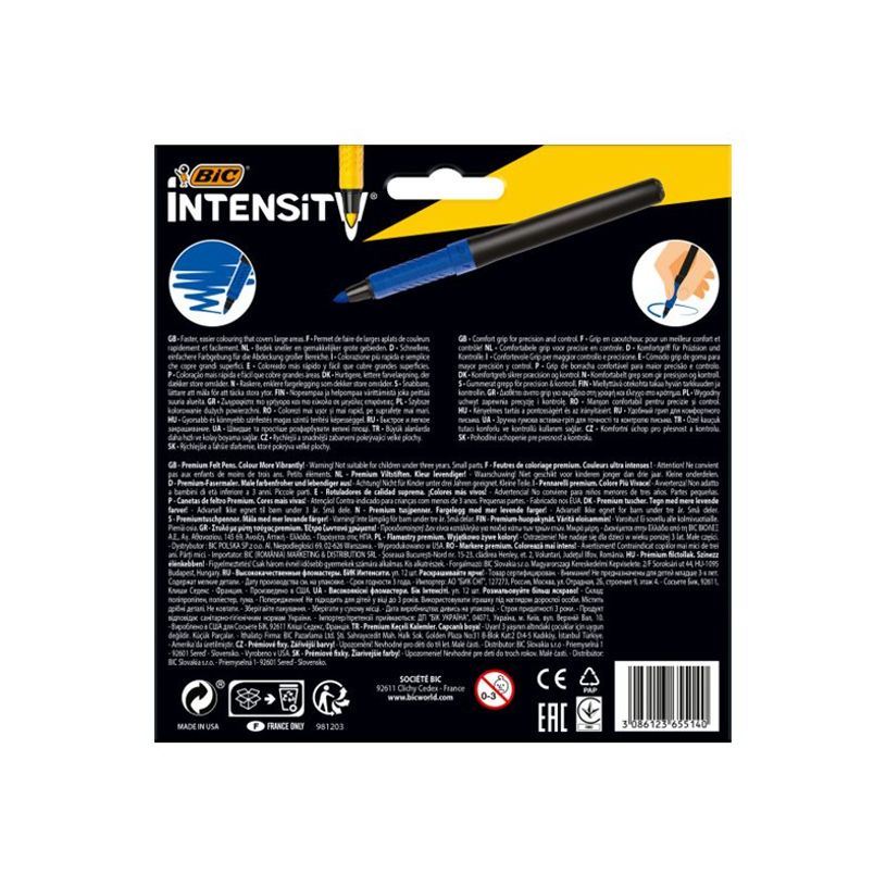 3086123655140-BIC Intensity Premium - 12 Feutres - couleurs assorties-P_300038693_4-3