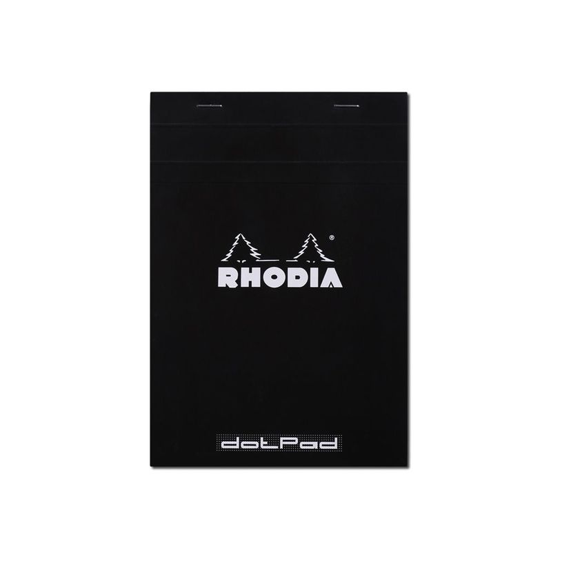 3037920165592-Rhodia N°16 - Bloc notes noir - A5 - 160 pages - pointillés-P_300038845_1-0