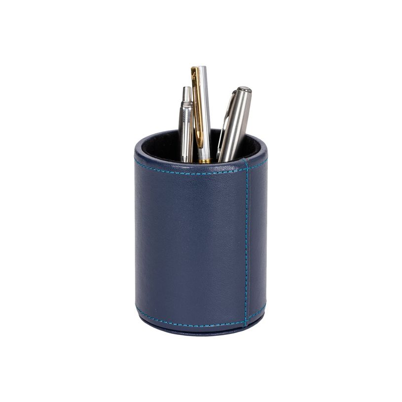 3338805002606-Quo Vadis Satiny - Pot à crayons - 7,5 x 10 cm - peau de vache - bleu marine-P_300039592_1-0