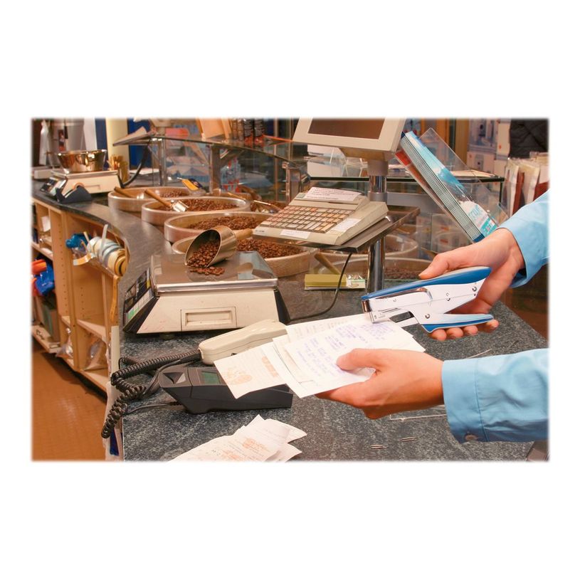 0403000425062-Leitz - Pince agrafeuse - 15 feuilles - No.10 - bleu métallique-P_300042506_4-3