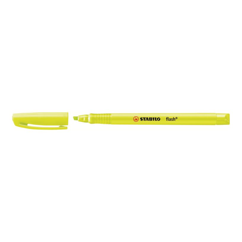 4006381131223-STABILO flash - Surligneur - jaune - encre à l'eau - 1-3.5 mm-P_300042863_2-1