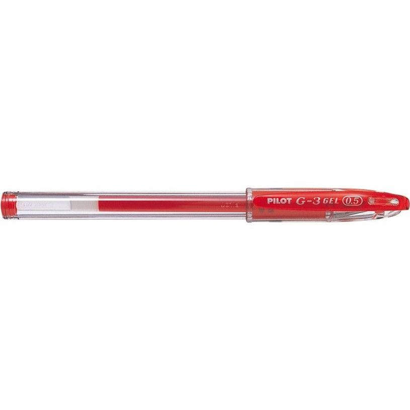 4902505252617-Pilot G-3 - Roller - rouge - encre gel - 0.5 mm-P_300043167_1-0