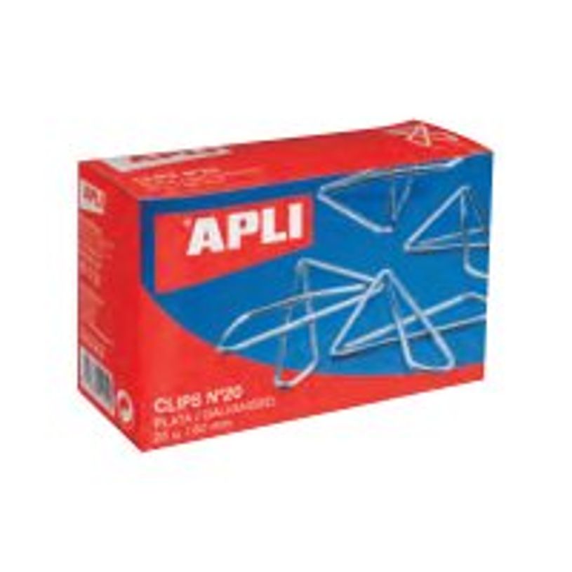 8429087000819-APLI No.20 - Trombones - papillon - 60 mm - argent - pack de 25-P_300043393_1-0