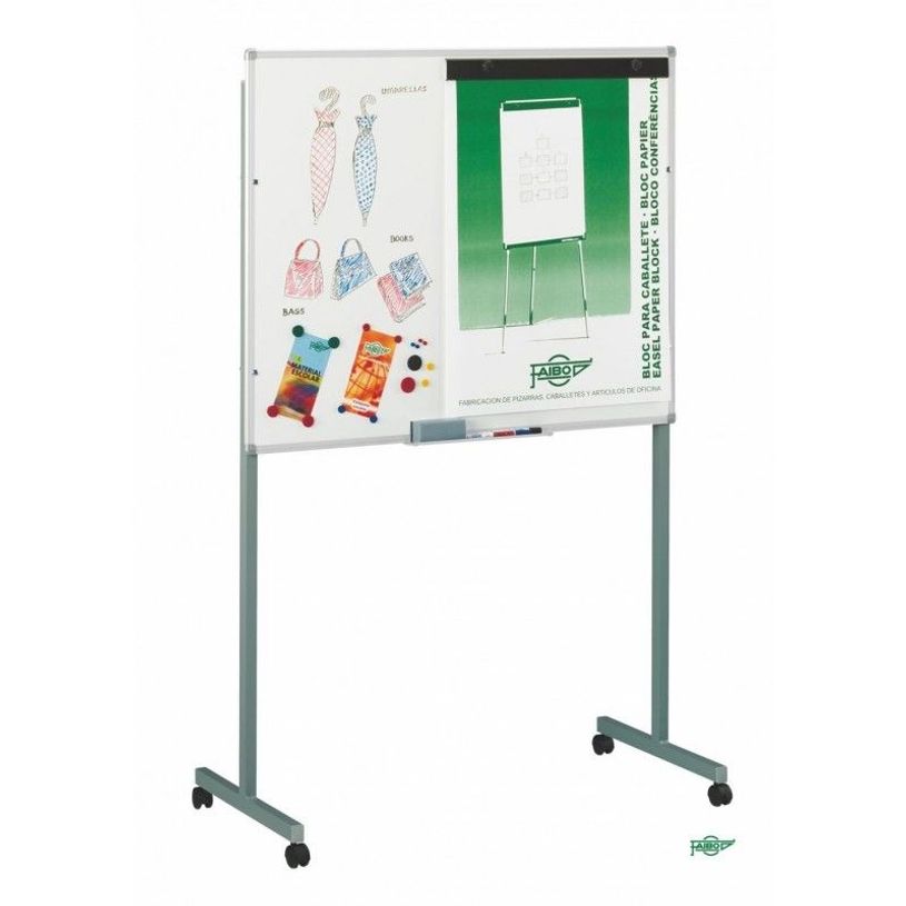 8425901101144-Faibo - Tableau blanc - sur pied - 1220 x 1500 mm - vitrified steel - magnétique-P_300044507_1-0