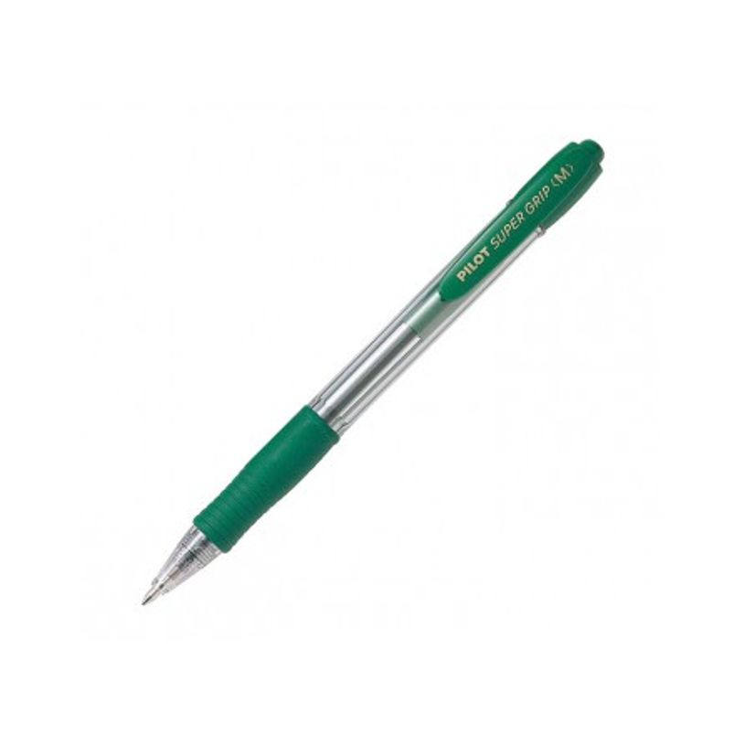 4902505160936-Pilot Super Grip - Bolígrafo  - verde - tinta al aceite - 1 mm - medio - retractil--1