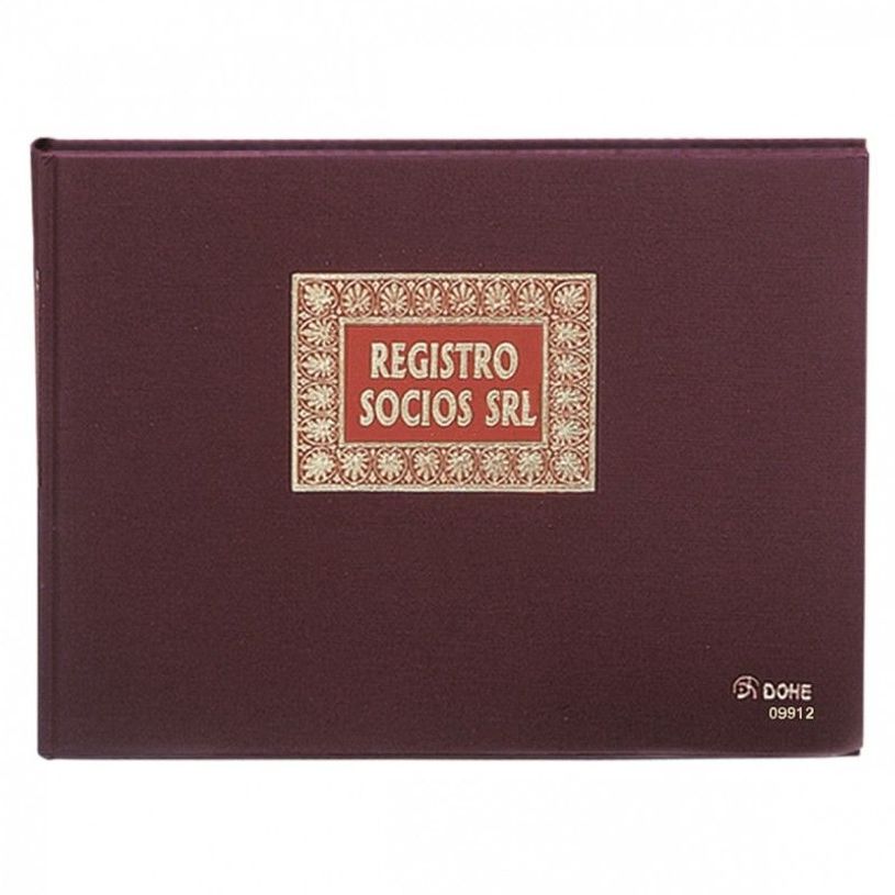 8421938099126-Dohe Foolscap - Livre de registre de partenaires de S.A.R.L. - 100 pages - paysage - numé-P_300045123_1-0