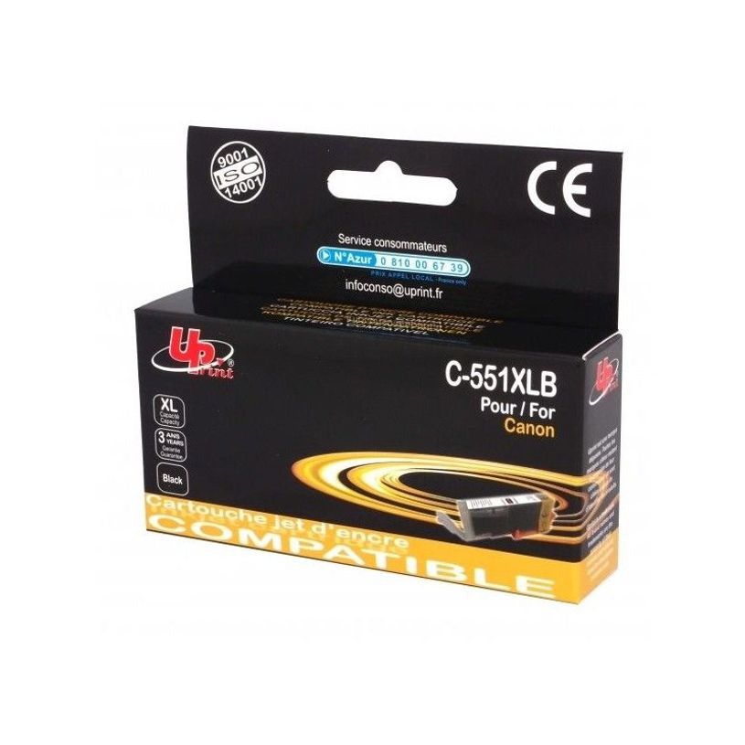 0403000455984-UPrint C-550XLB - 22 ml - noir - compatible - remanufacturé - cartouche d'encre (alternative pour : Canon PGI-550XL) - pour Canon PIXMA iP8750, iX6850, MG5550, MG5650, MG6450, MG6650-P_300045598_1-0