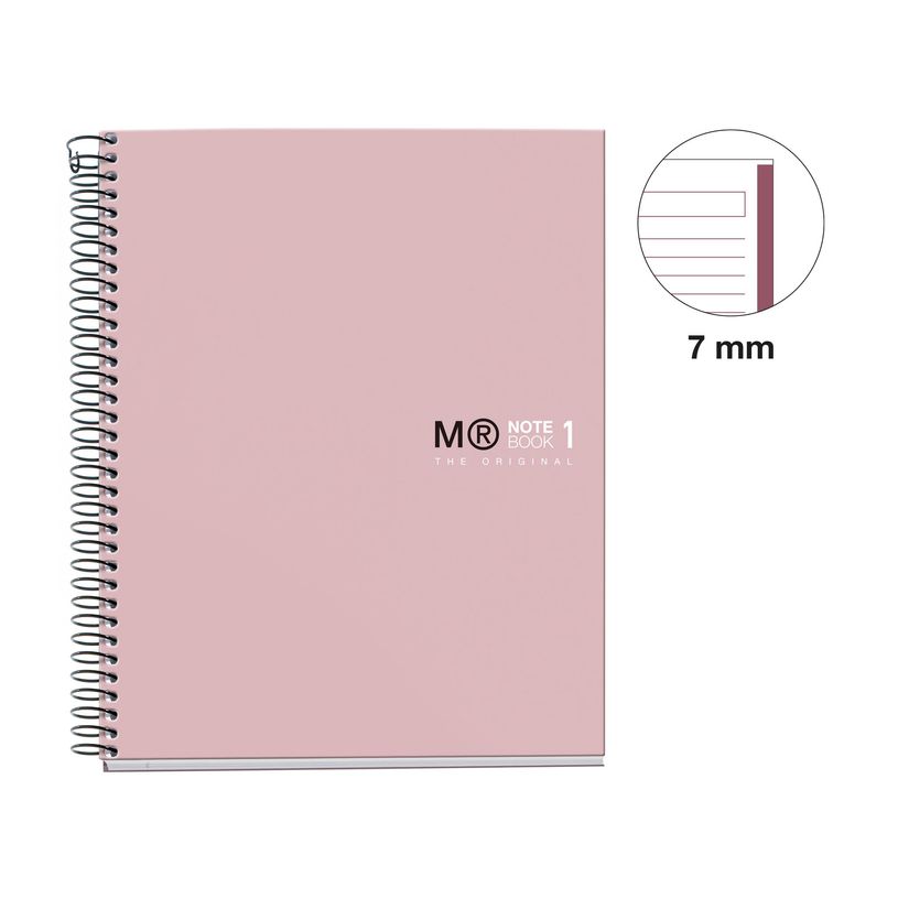 8422593499924-Notebook The Original, Couverture rigide, A5, lignes horizontales, 80 feuilles de 1 couleur, Miquelrius--1