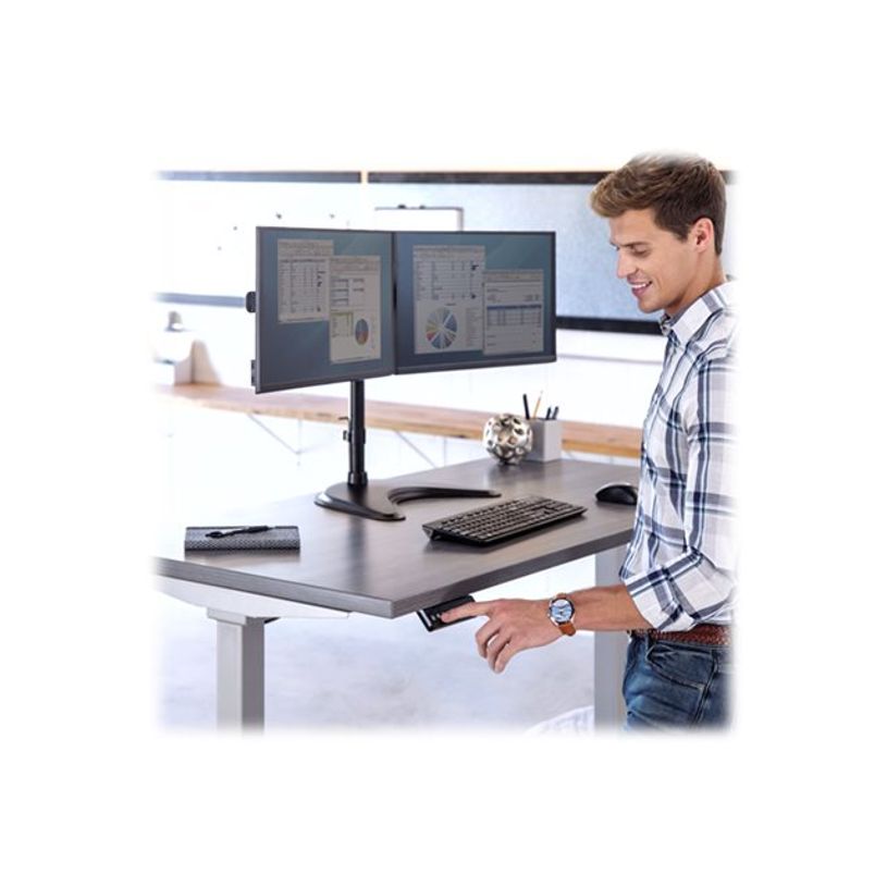 0043859751754-Fellowes Cambio - Structure de bureau assis/debout - argent -P_300046111_3-4