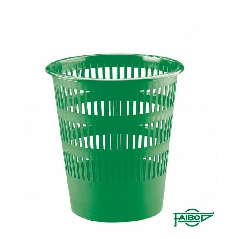 8425901307058-Faibo - Corbeille à papier - 12 L - polypropylène (PP) - vert-P_300046656_1-0