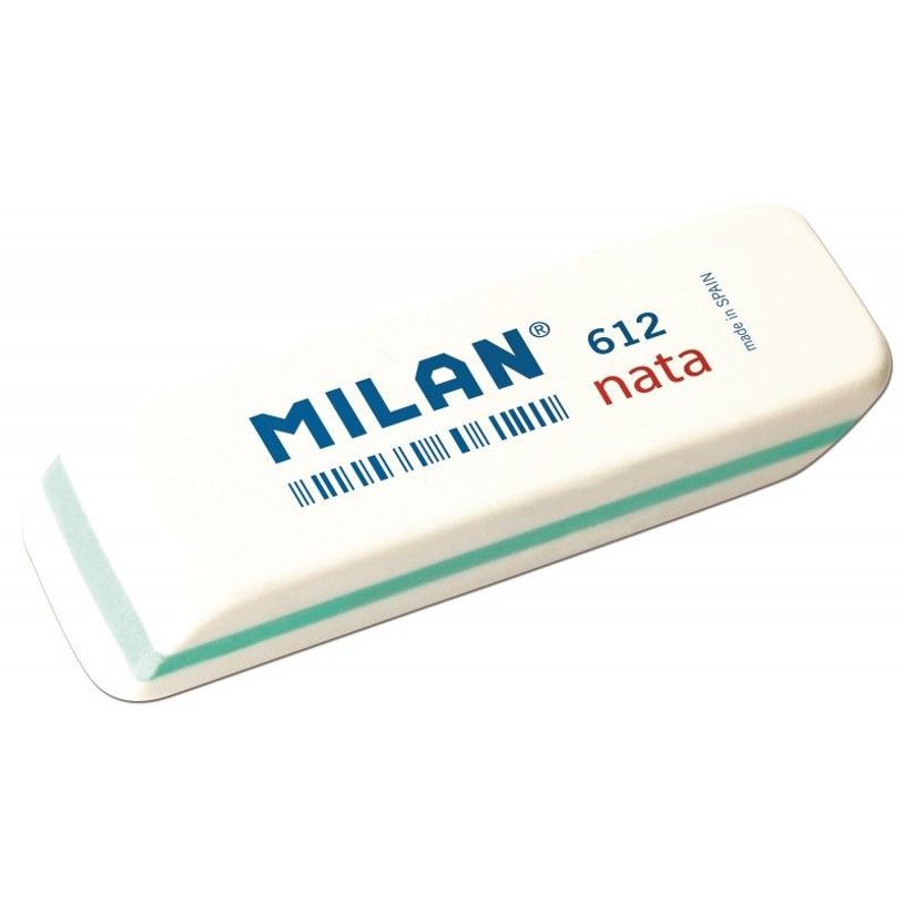 8414034606121-MILAN nata 612 - Gomme - blanc, Rayures rouges - plastique-P_300048124_1-0