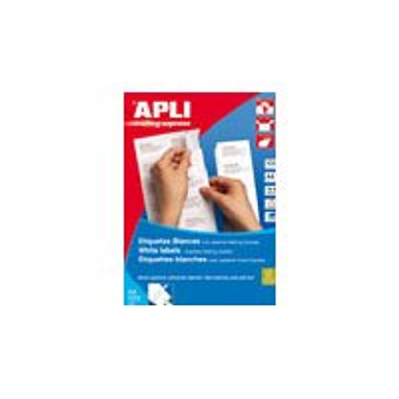 8410782012863-APLI PAPER - Auto-adhésif - blanc - 29.7 x 52.5 mm 4000 unités (100 feuille(s) x 40) ét-P_300048358_3-2
