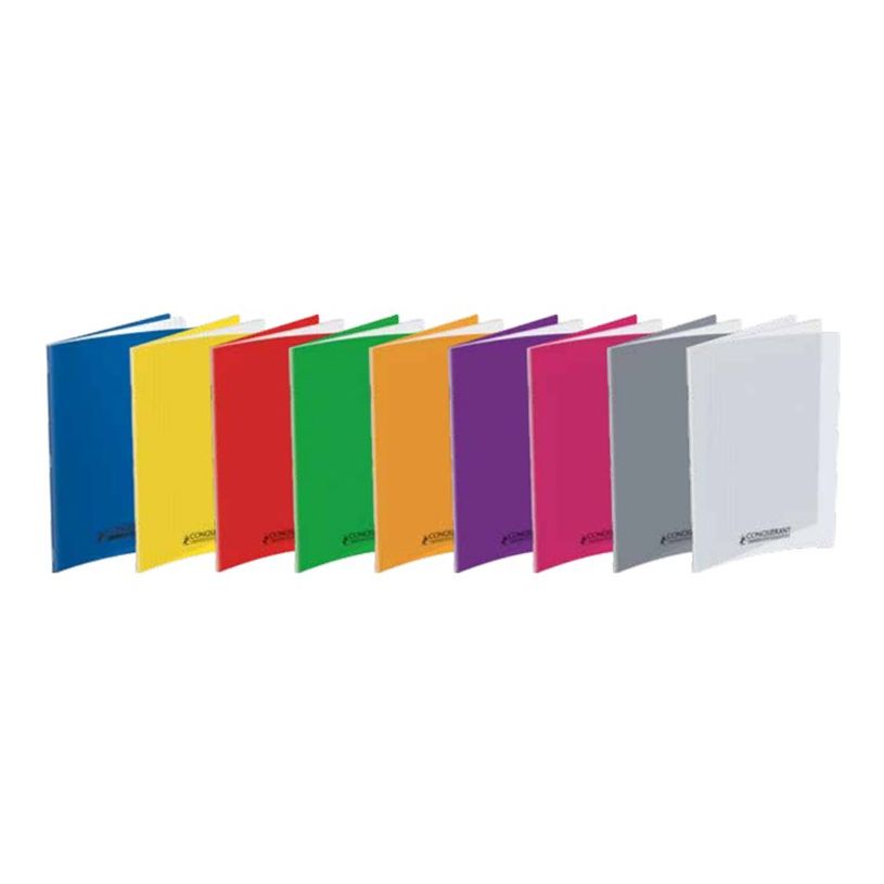 3020120106229-Conquérant Classique - Cahier polypro A4 (21x29,7cm) - 140 pages - grands carreaux (Seyes-P_300048894_2-1