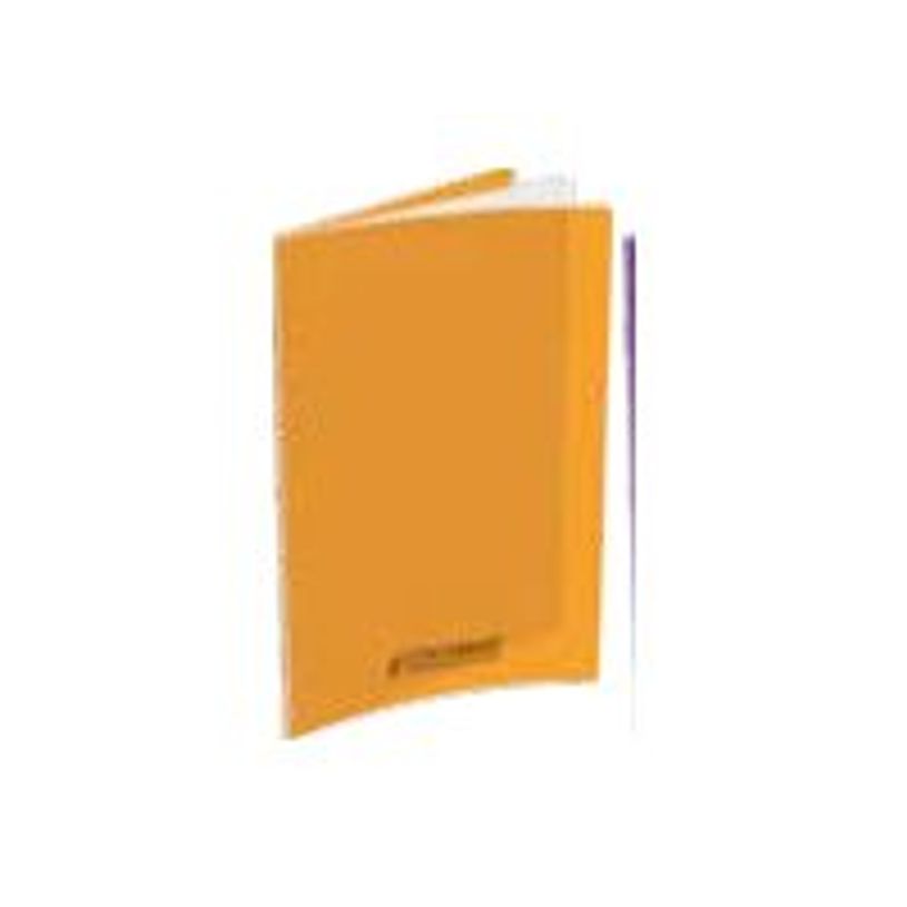 3020120118895-Conquérant Sept - Cahier polypro 24 x 32 cm - 192 pages - grands carreaux (Seyes) - orang-P_300048913_1-0