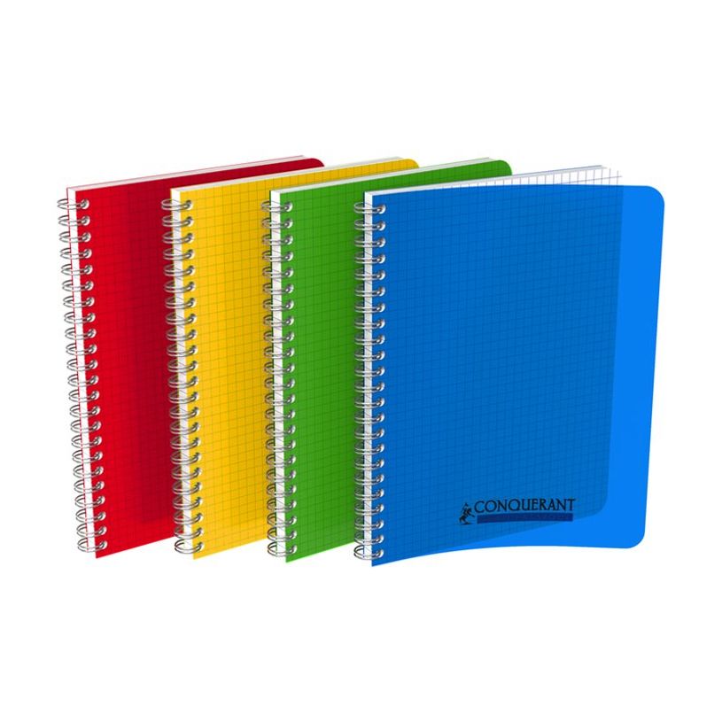 3020120133652-Conquérant Classique - Cahier polypro à spirale 17 x 22 cm - 100 pages - petits carreaux (5x5 mm) - disponi-P_300048928_2-1