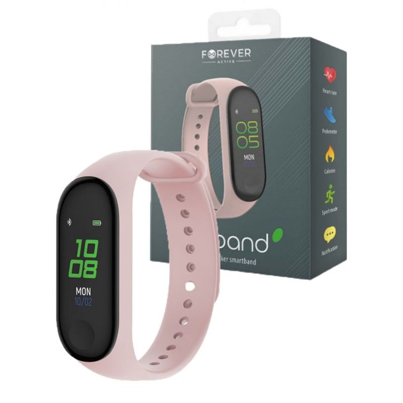 5900495908346-Forever Fitband - Montre connectée avec fréquence cardiaque - rose-P_300049682_2-1