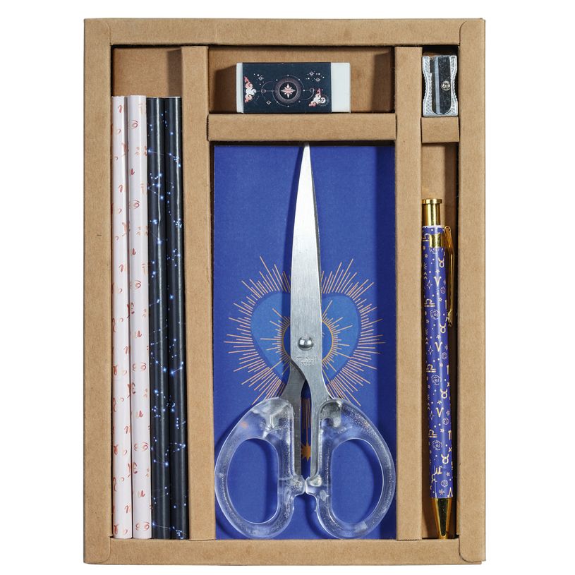 3173740249415-Kit papeterie de 9 pièces SMILE "ZODIAQUE"--0