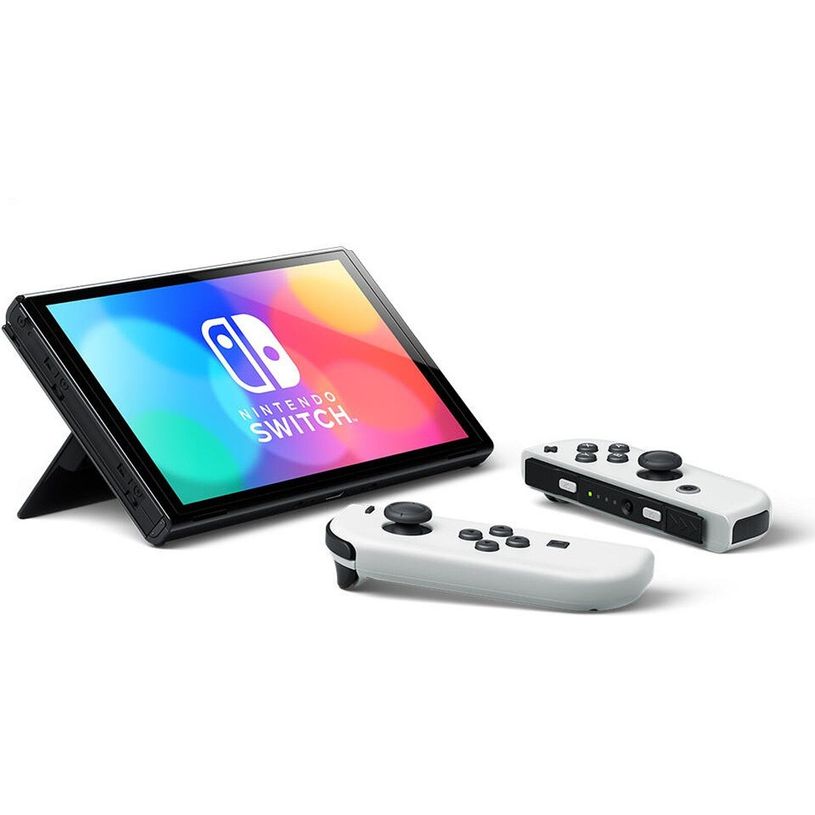 0045496453435-Nintendo Switch OLED - Console de jeu avec station d'accueil et manettes Joy-Con blanche-P_300050004_3-1