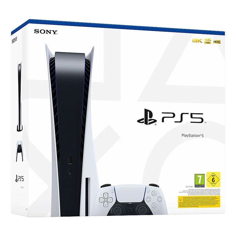 711719423997-Sony Playstation 5 - Console de jeu - 825 Gb Wi-Fi - blanc-P_300050264_6-5