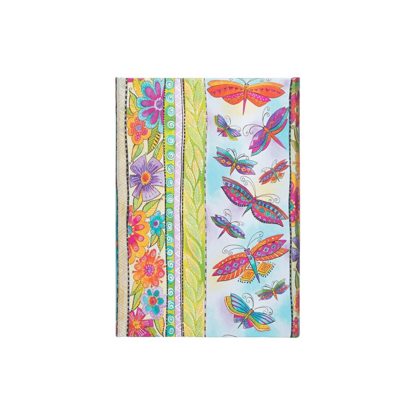 9781439772461-Paperblanks Laurel Burch Collection Playful Creations - Journal - reliure piquée - 125 x 180 mm - 144 pages - ligné - colibris et papillons - couvercle multicolore - carton-P_300050349_3-1