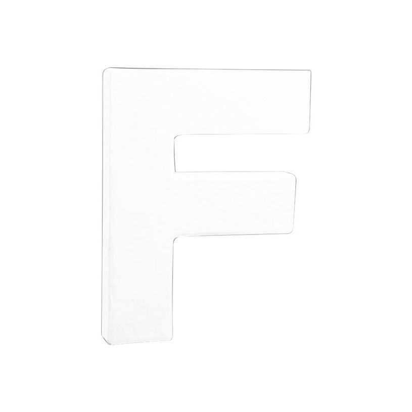 3609510007355-Décopatch - Lettre de décoration - F - petit - 12 cm - blanc - papier mâché-P_300050767_1-0