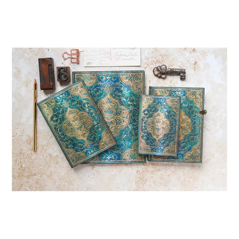 9781551565385-Paperblanks Turquoise Chronicles - Carnet - reliure piquée - ligné - vert-P_300050886_8-4