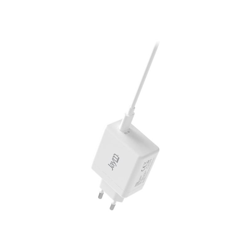 3701263521772-JAYM - Chargeur allume cigare pour voiture - 1 USB + câble USB-C vers USB-C - blanc-P_300050910_3-0