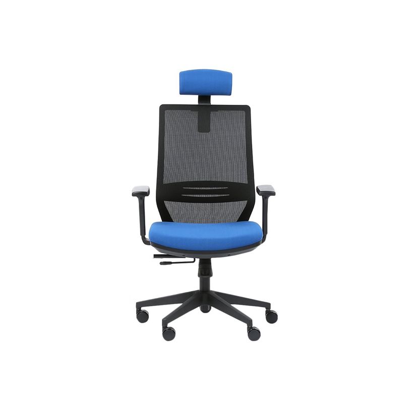 3701338801242-Fauteuil de bureau TECSY- accoudoirs - noir/bleu-P_300051240_1-0
