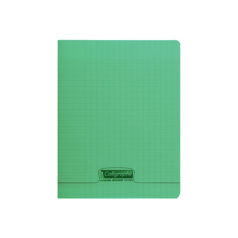3210330181059-Calligraphe 8000 - Cahier polypro 17 x 22 cm - 48 pages - grands carreaux (seyès) - vert-P_300051625_1-0