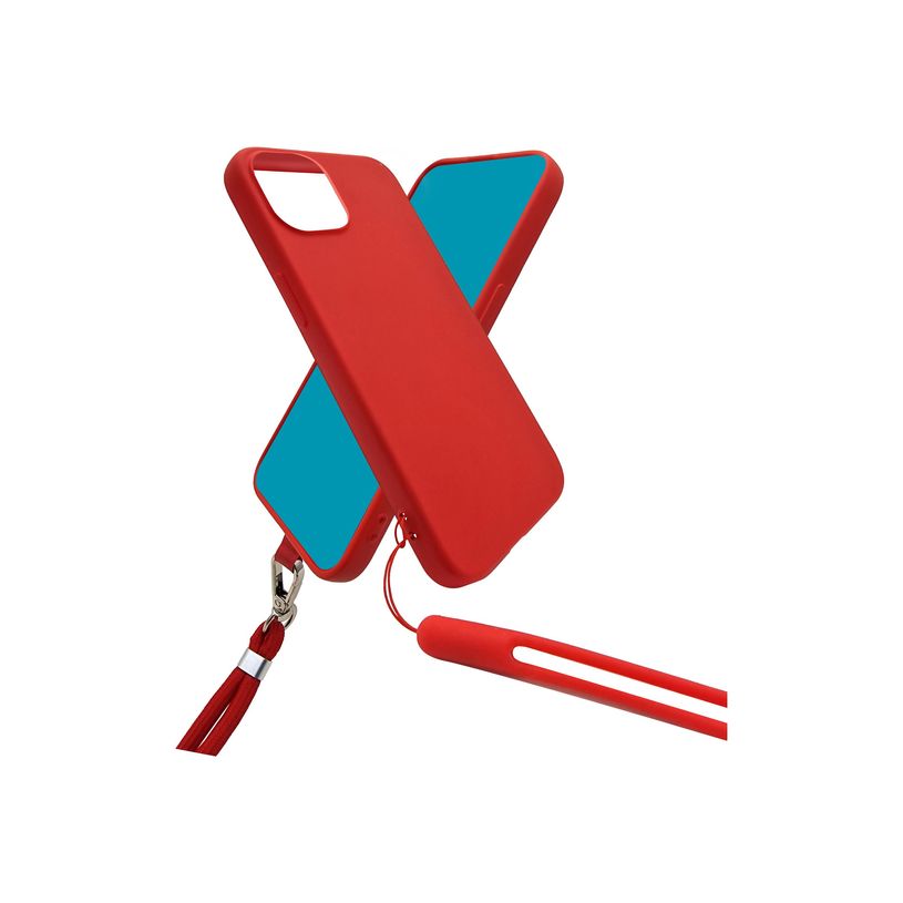 3701263520256-JAYM POP - Coque de protection + tour de cou pour iPhone 14 - rouge-P_300051946_4-7