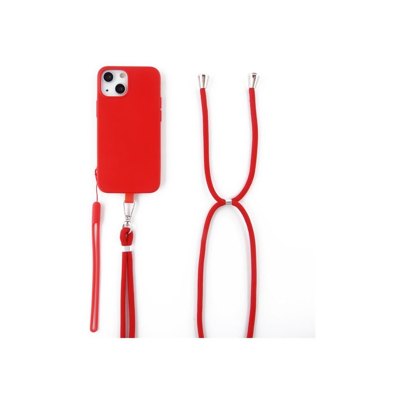 3701263520256-JAYM POP - Coque de protection + tour de cou pour iPhone 14 - rouge-P_300051946_7-5